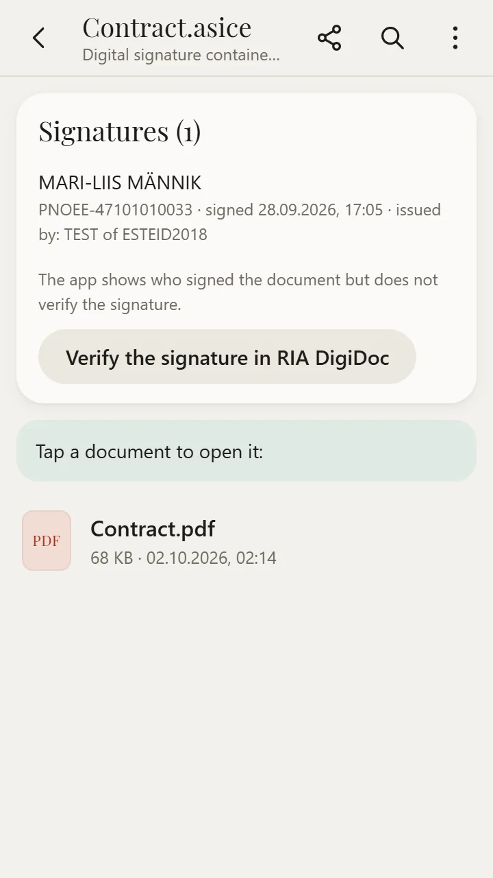 ASICE / BDOC opened in XanderFiles
