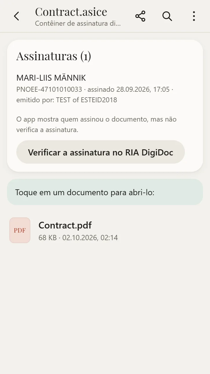 ASICE / BDOC aberto no XanderFiles