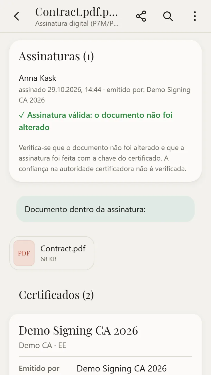 P7S / P7M aberto no XanderFiles
