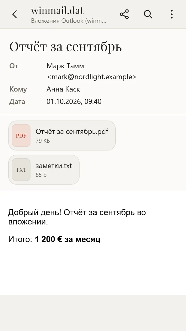 winmail.dat в XanderFiles
